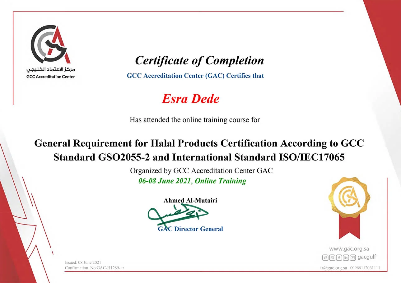 Esra Dede Certificate-GAC4